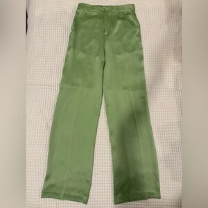 Equipment Silk Green Wide Leg Pants Trousers Sz 0 NEW
